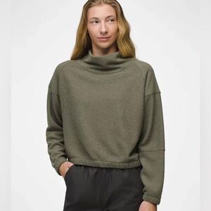 Prana Sage Green Women's Cowl Neck Sweater